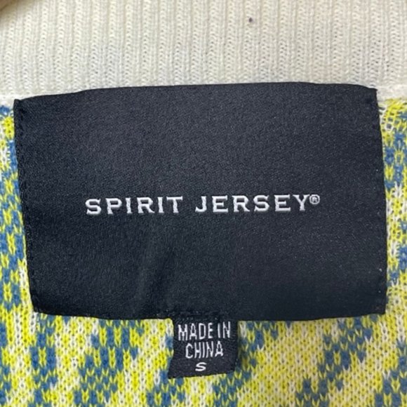 SPIRIT JERSEY | NWT Crew Neck Neon Leopard Print New York Sweater | Size XS & S - Picture 10 of 13